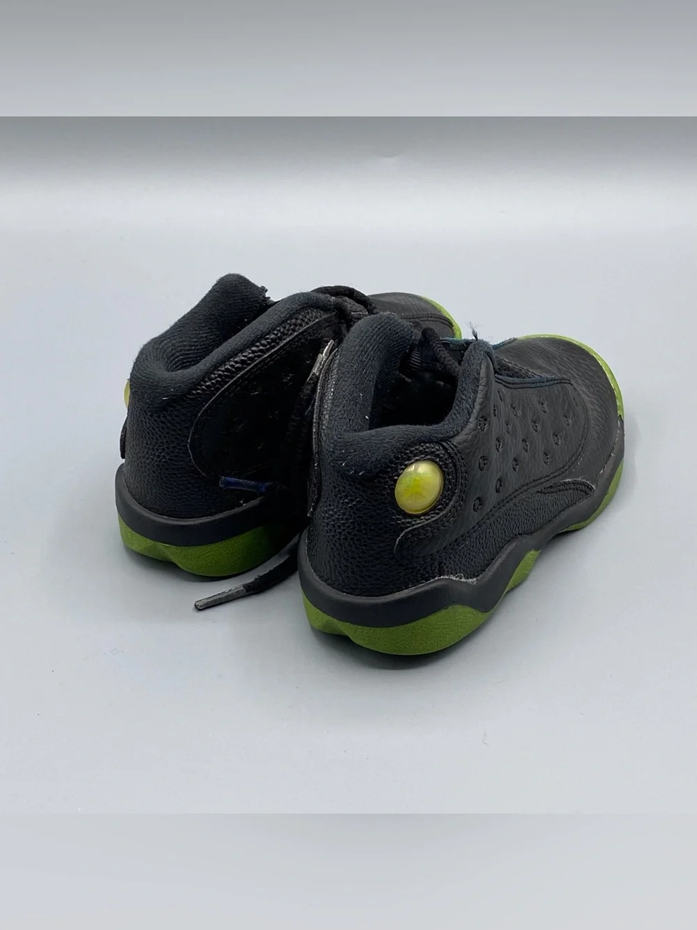 Jordan Retro 13 Kids Black and Green​
